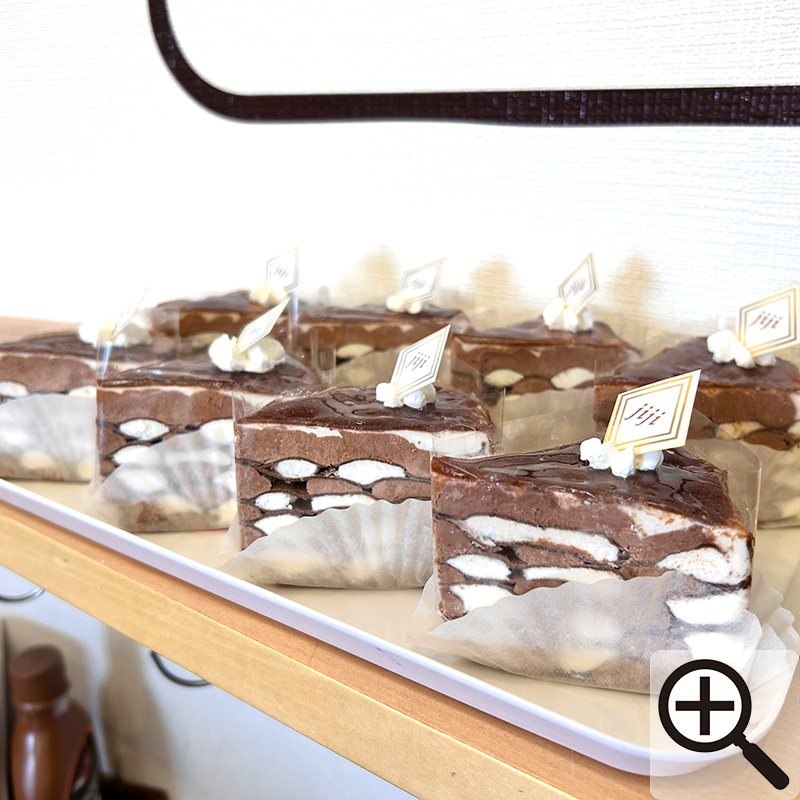 チョコのあみあみミルクレープ